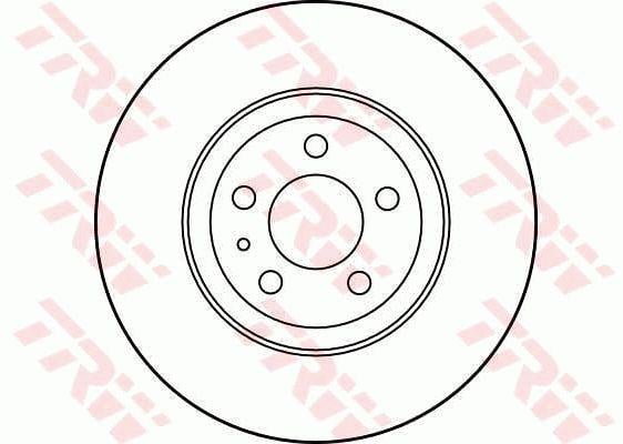 Brake rotor Alfa Romeo Spider: DF2759 TRW Front vented brake disc