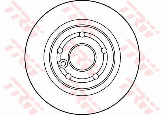 Rear solid brake disc TRW DF2791S