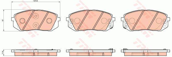 TRW COTEC disc brake pads, set TRW GDB3530