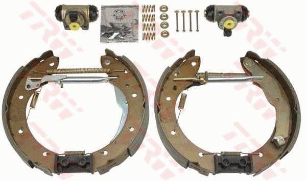 Brake shoe kit Renault Scenic: GSK1053 TRW Brake shoes with cylinders, set