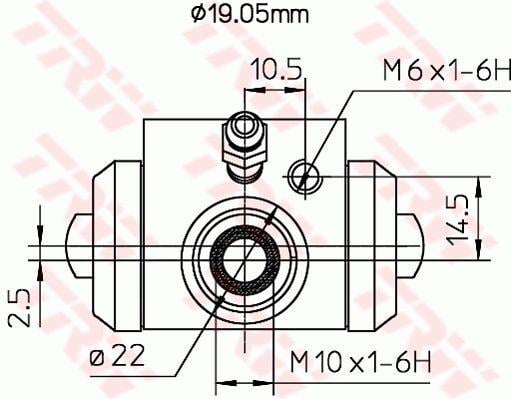 Wheel Brake Cylinder TRW BWD113A