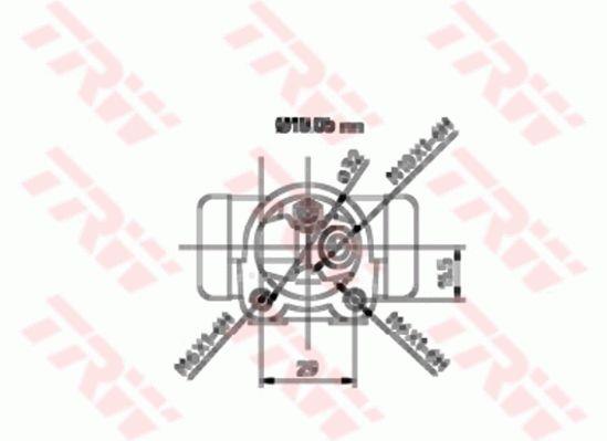 BWD131 TRW Wheel Brake Cylinder