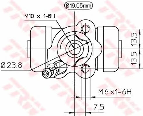 Wheel Brake Cylinder TRW BWD266