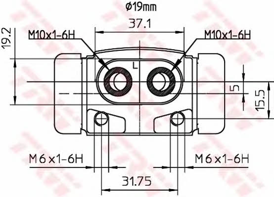 Wheel Brake Cylinder TRW BWD287