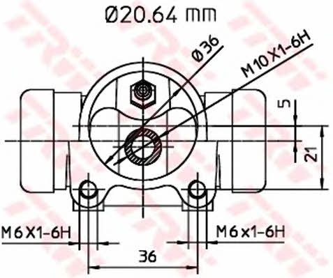 Wheel Brake Cylinder TRW BWF112