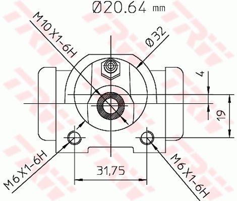 TRW BWF117 Wheel Brake Cylinder BWF117