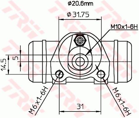 TRW BWF136 Wheel Brake Cylinder BWF136