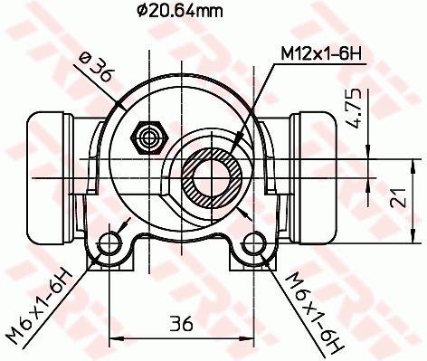 TRW BWF154 Wheel Brake Cylinder BWF154