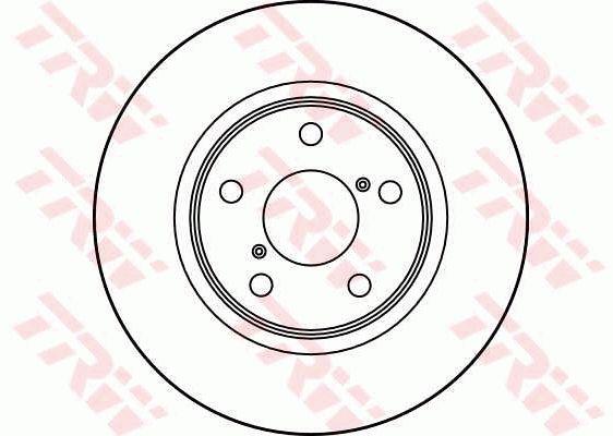 Front vented brake disc TRW DF3091