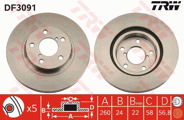 Buy TRW DF3091 – good price at EXIST.AE!