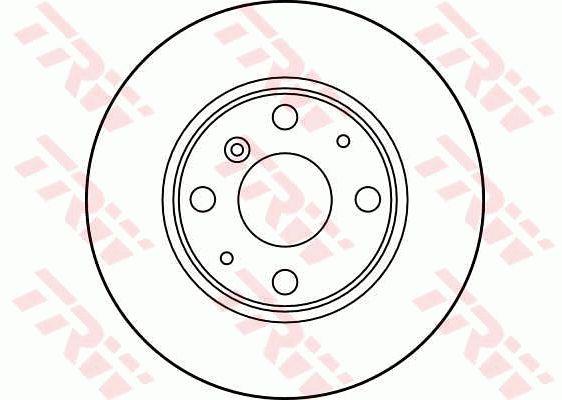 Front vented brake disc TRW DF3114