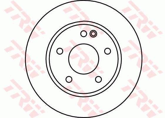 TRW DF4035 Front brake disc ventilated DF4035