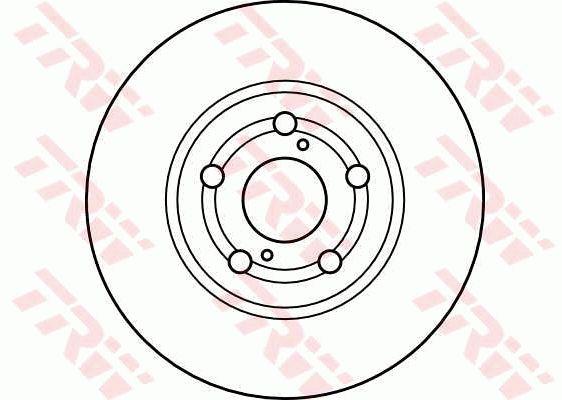 Front vented brake disc TRW DF4046