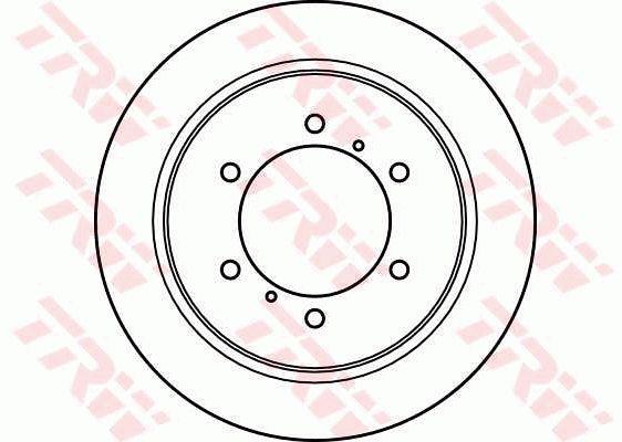 Rear solid brake disc TRW DF4075