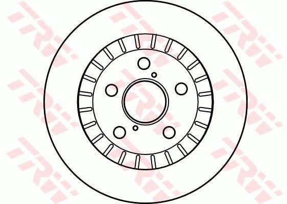 Front vented brake disc TRW DF4093
