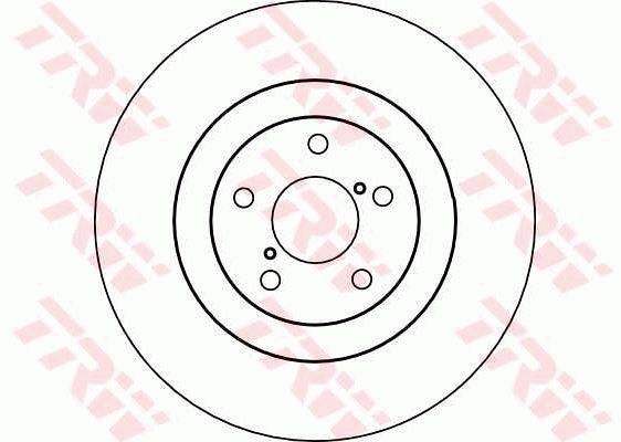 Front vented brake disc TRW DF4104