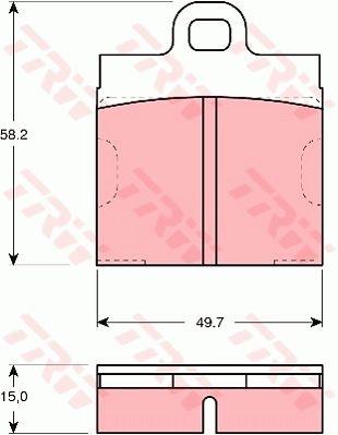 TRW GDB103 TRW COTEC disc brake pads, set GDB103