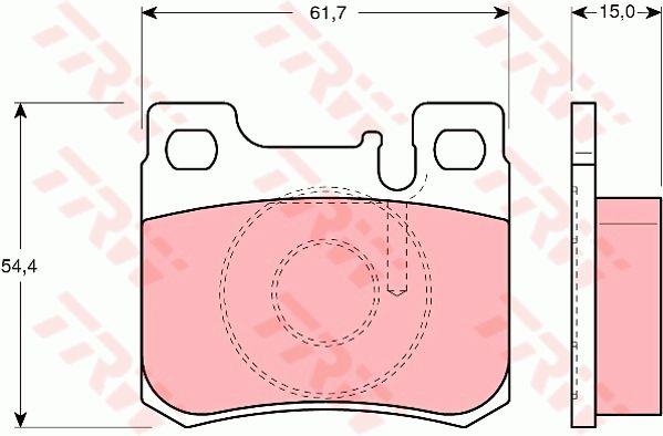 TRW COTEC brake pad set TRW GDB1130