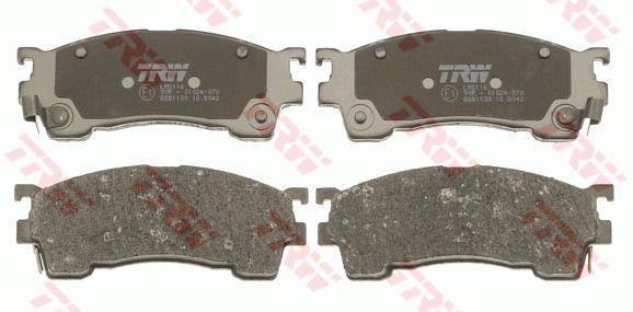 TRW COTEC brake pad set TRW GDB1139