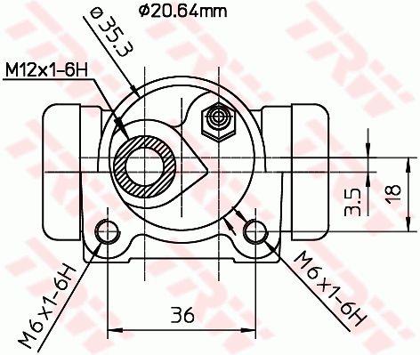 Wheel Brake Cylinder TRW BWF166
