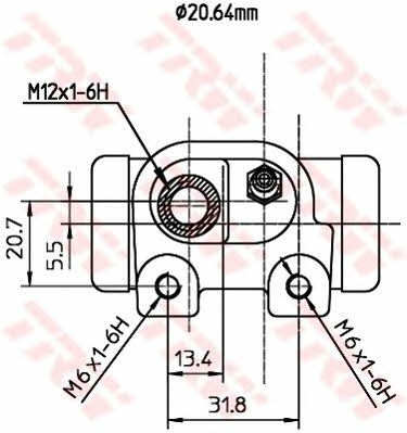 TRW BWF287 Wheel Brake Cylinder BWF287