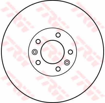 Front vented brake disc TRW DF4237S