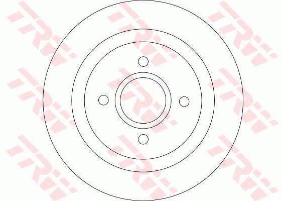 Rear solid brake disc TRW DF4251