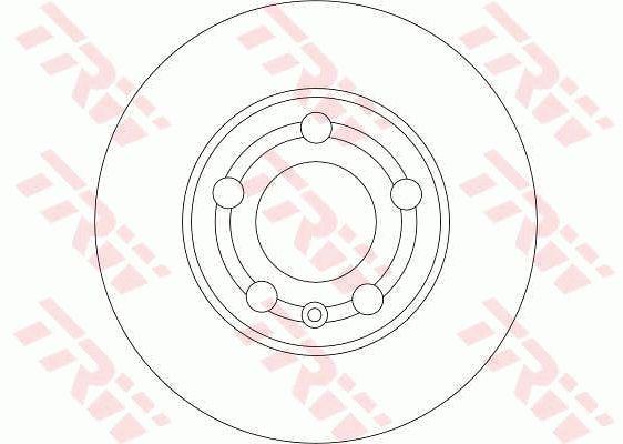TRW Front brake disc ventilated – price 98 PLN