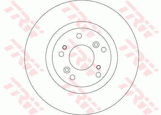 Front vented brake disc TRW DF4288