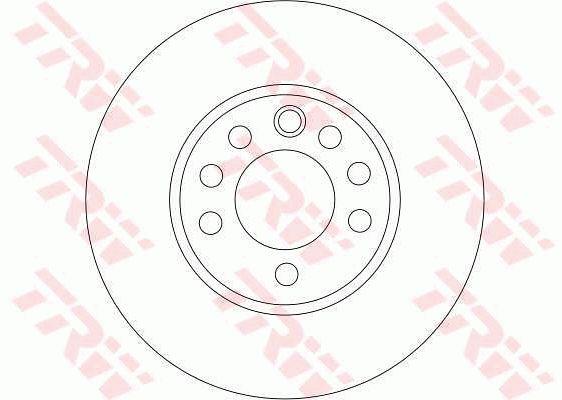 Front vented brake disc TRW DF4293