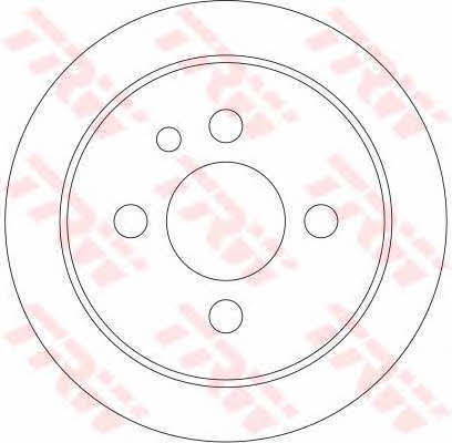 Rear solid brake disc TRW DF4334