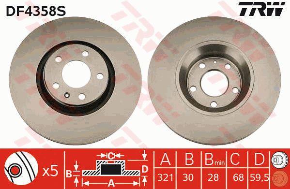 Buy TRW DF4358S – good price at EXIST.AE!