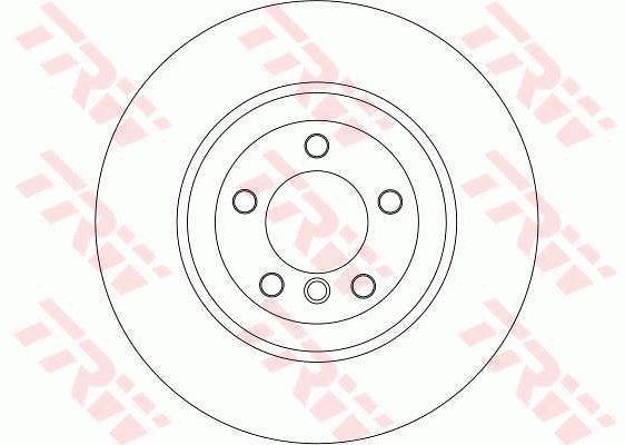 Rear vented brake disc TRW DF4389S