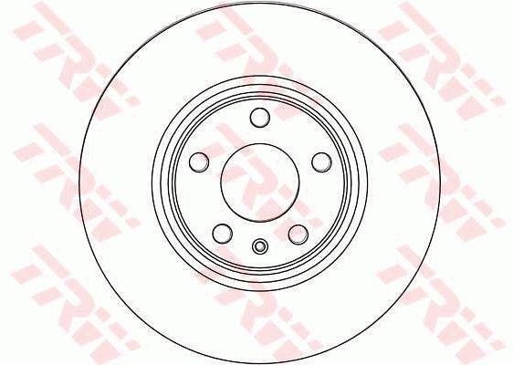 TRW DF4470 Front brake disc ventilated DF4470