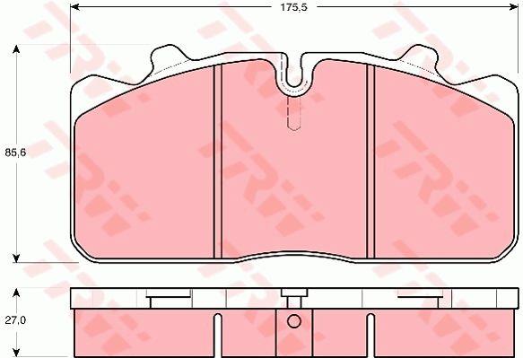 TRW TRW COTEC brake pad set – price 287 PLN