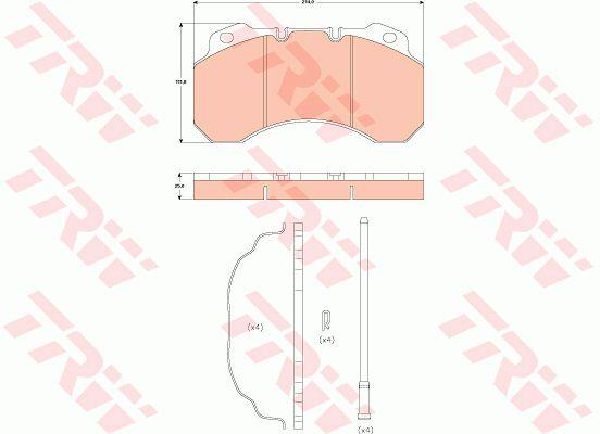 TRW GDB5071 TRW COTEC disc brake pads, set GDB5071