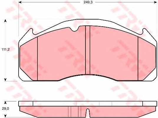 TRW COTEC brake pad set TRW GDB5085