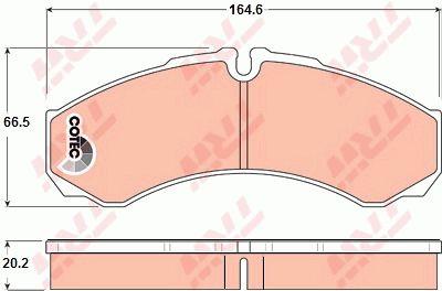 TRW TRW COTEC brake pad set – price 124 PLN