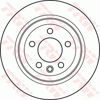 Rear vented brake disc TRW DF4718S