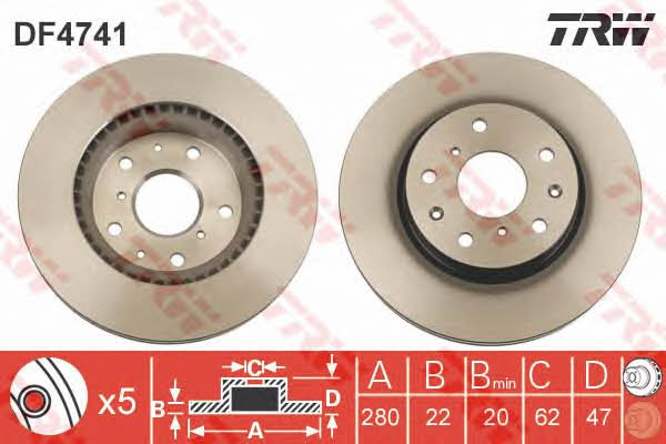 Buy TRW DF4741 – good price at EXIST.AE!