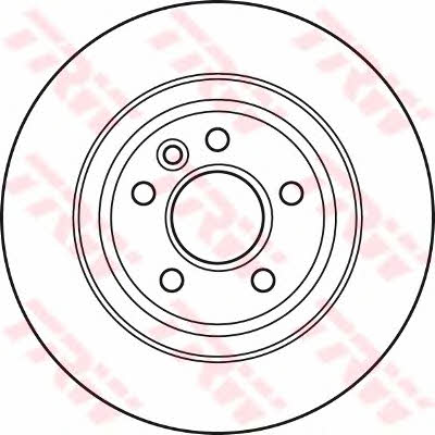 Rear solid brake disc TRW DF4844