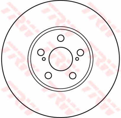 Front vented brake disc TRW DF4871