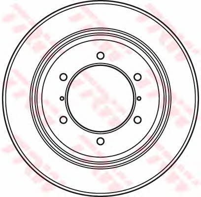Rear vented brake disc TRW DF4903S