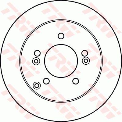Rear solid brake disc TRW DF4946