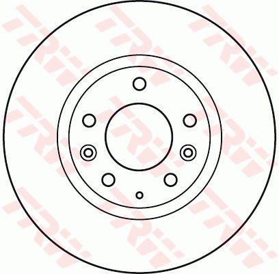TRW Front brake disc ventilated – price 203 PLN
