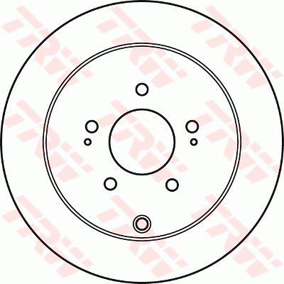 TRW DF4963 Rear solid brake disc DF4963 DF4963 TRW Rear solid brake disc