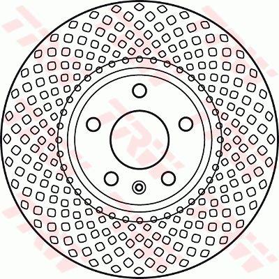 TRW Front vented brake disc – price 283 PLN