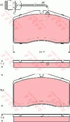 TRW GDB1523 TRW COTEC disc brake pads, set GDB1523