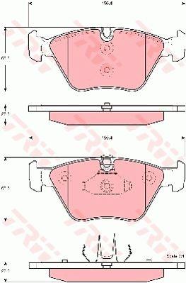 TRW GDB1577 TRW COTEC disc brake pads, set GDB1577