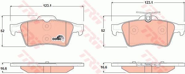 TRW TRW COTEC disc brake pads, set – price 109 PLN